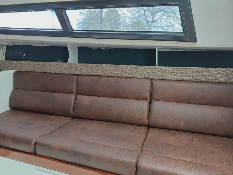 Boat Cabin Squabs - Boat cabin with new squabs