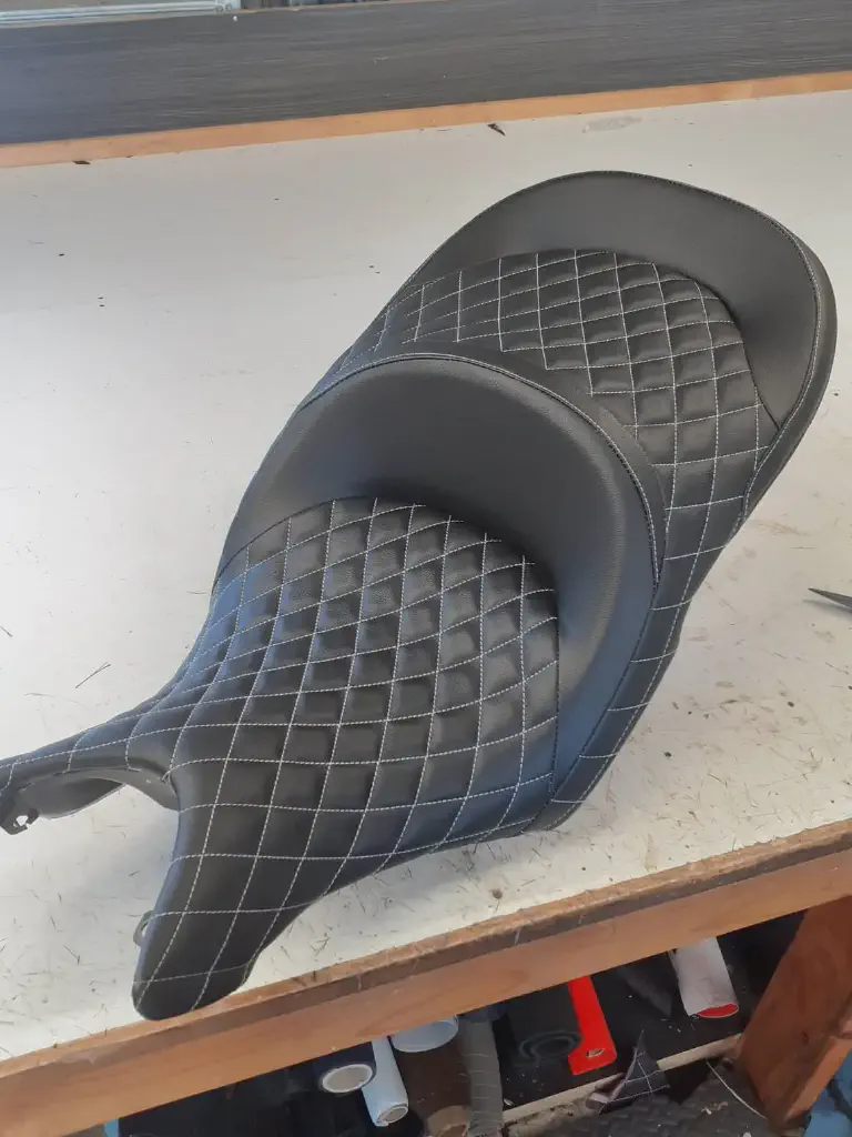 Diamond Stitching Motorcycle Seat - Brand new motorcycle seat with diamond stitching