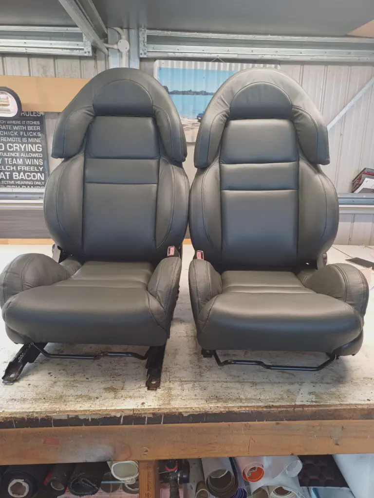 Black Leather Seat Retrim - Black Leather Seat Retrim